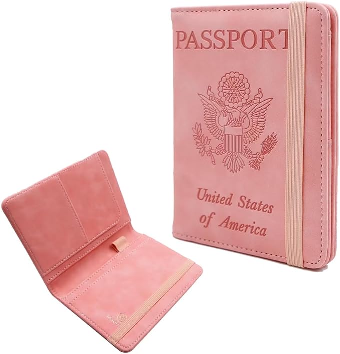 Melsbrinna Premium Leather Passport Holder Covers Case, Waterproof Rfid by Melsbrinna