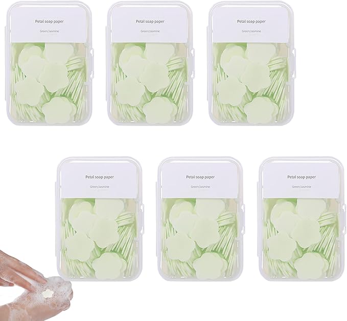 600PCS Portable Mini Soap Sheets – Scented Disposable Hand Washing Paper by Unknown