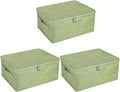 ANMINY 3PCS Storage Bins with Zipper Lids 13 Qt Lidded Fabric Storage Boxes by ANMINY