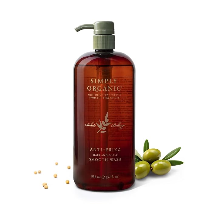SIMPLY ORGANIC Frizz Control Hair Shampoo Scalp Wash Made in Italy, All Natural by SIMPLYORGANIC