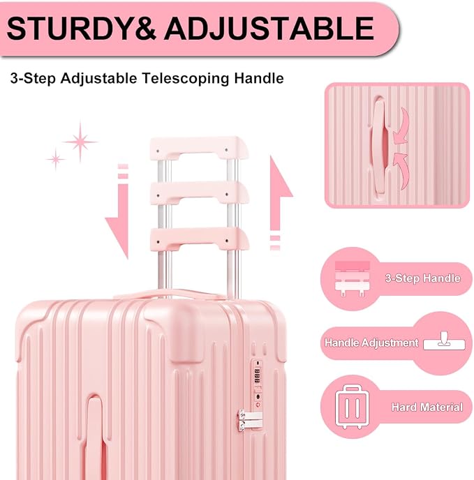 Krute Carry on Luggage PC+ABS Suitcases - Image 5