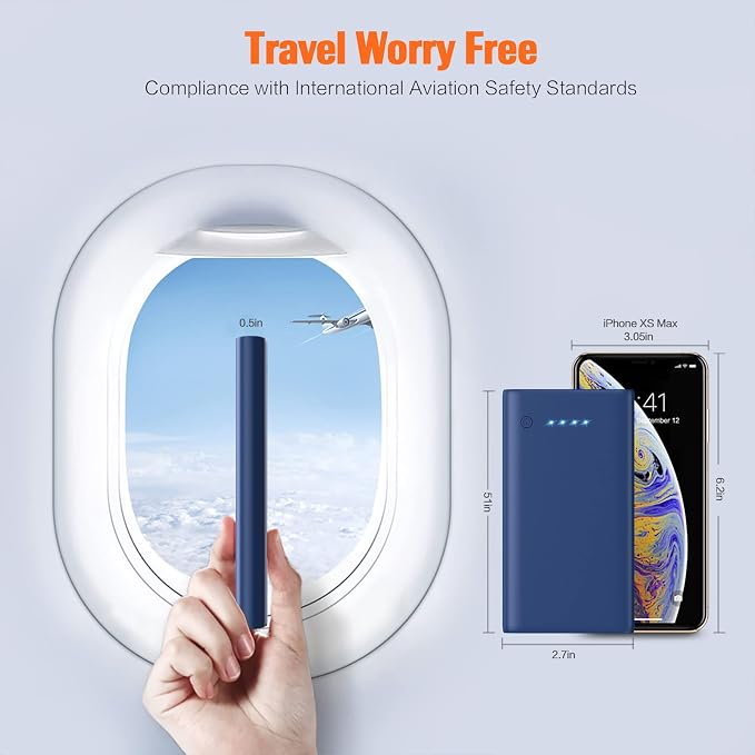 Portable Charger Power Bank 10000mAh, Ultra Slim Portable Phone Charger - Image 6