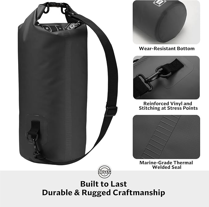 STOVER 5/10/25/30/40/55L Waterproof Backpack- Floating Dry Bag - Image 3