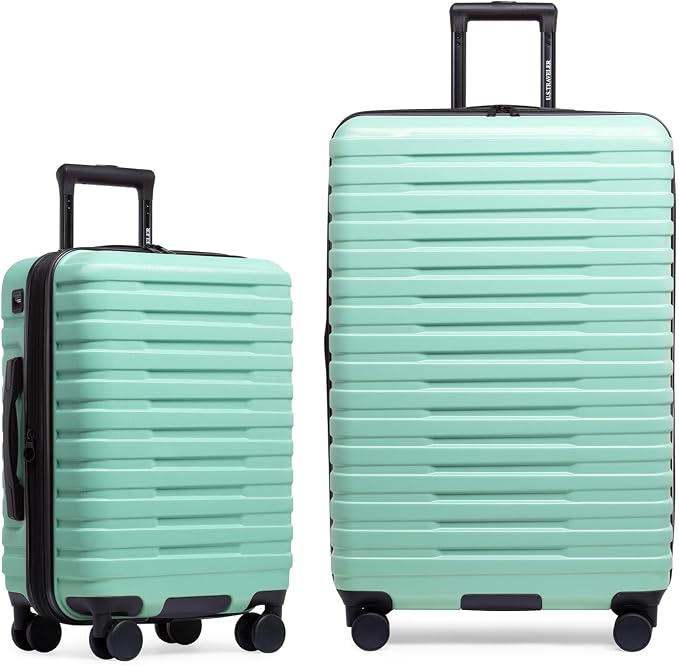 U.S. Traveler Boren Polycarbonate Hardside Rugged Travel Suitcase Luggage by USTraveler