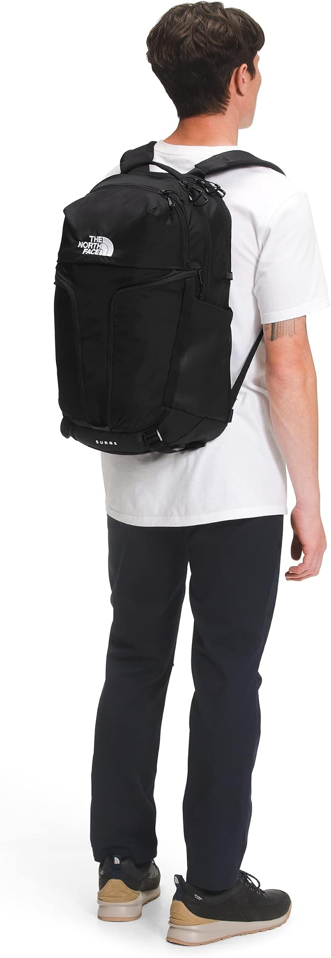The North Face Surge Commuter Laptop Backpack, TNF Black/TNF Black, One Size - Image 8