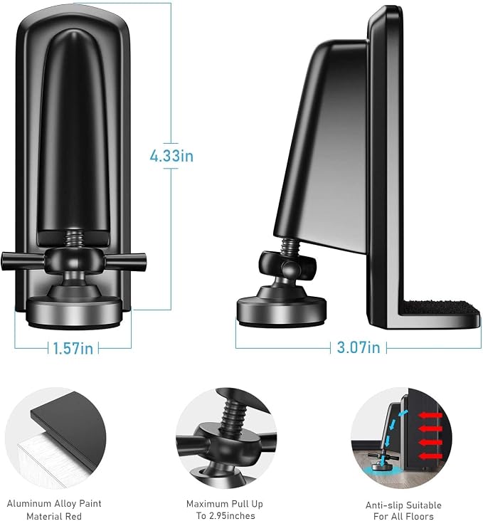 Door Jammer Door Stopper, Portable Door Security Lock - Image 4