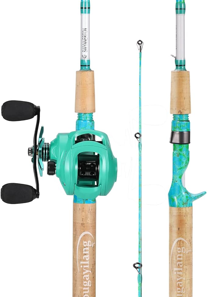 Sougayilang Fishing Rod and Reel Combo, 2-Piece 5-Foot 6-Inch Graphite & - Image 2