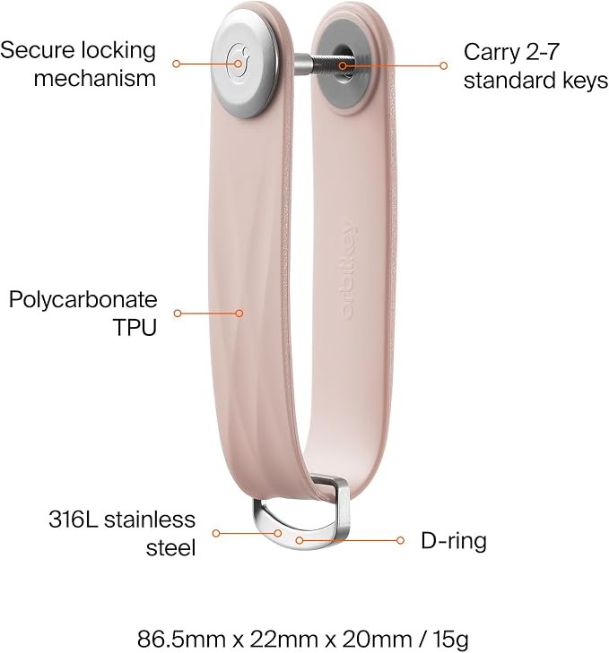 Orbitkey New Active Key Organizer Lite w/updated D-Ring | Weather Resistant - Image 5