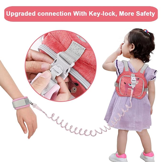 Toddler Harness Leash + Anti Lost Wrist Link, Accmor Kids Harnesses Children - Image 4