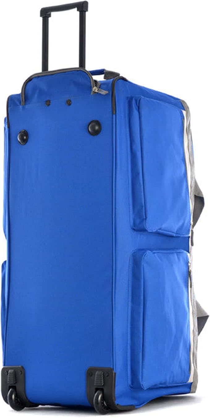 Olympia U.S.A. 29 inch Jumbo Size 8 Pockets Wheeled Rolling Duffel Bag Water - Image 4