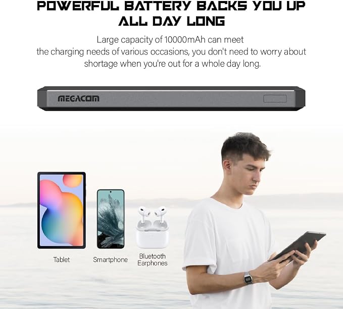 megacom Power Bank 10000mAh/37Wh - Image 6