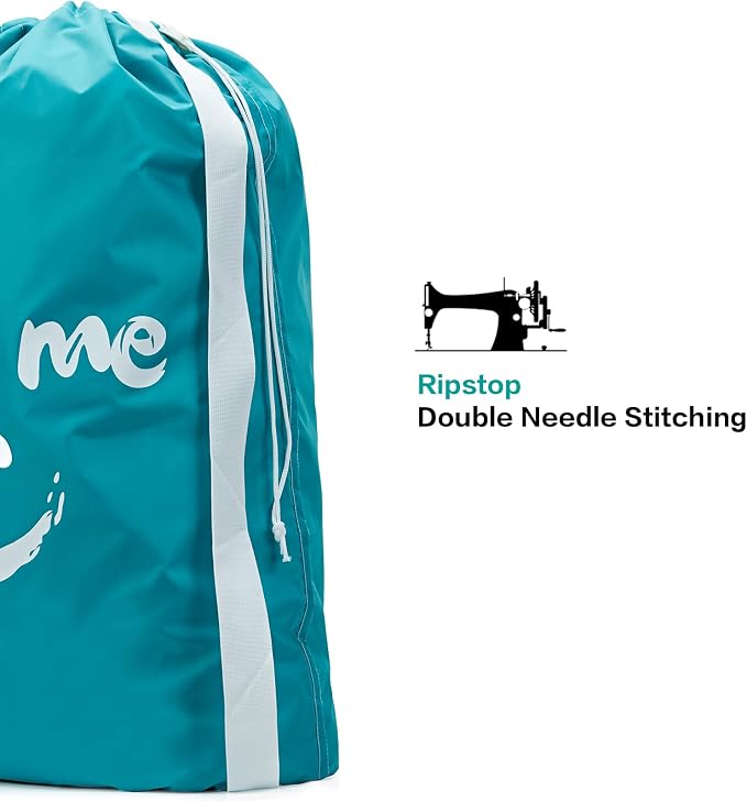 HOMEST 2 Pack XL Wash Me Travel Laundry Bag, Machine Washable Dirty Clothes - Image 4