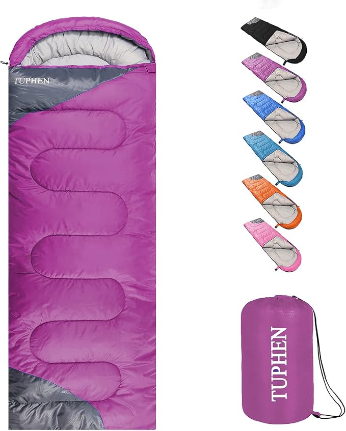 tuphen- Sleeping Bags for Adults Kids Boys Girls Backpacking Hiking Camping by tuphen