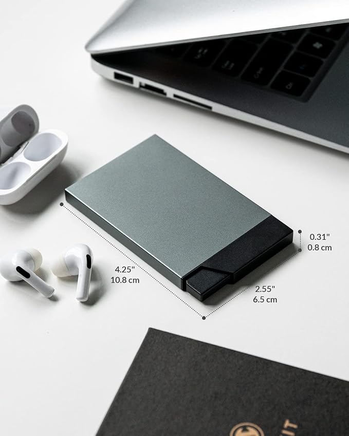 VULKIT Pop up Card Holder Minimalist Credit Card Holder RFID Blocking Slim - Image 5