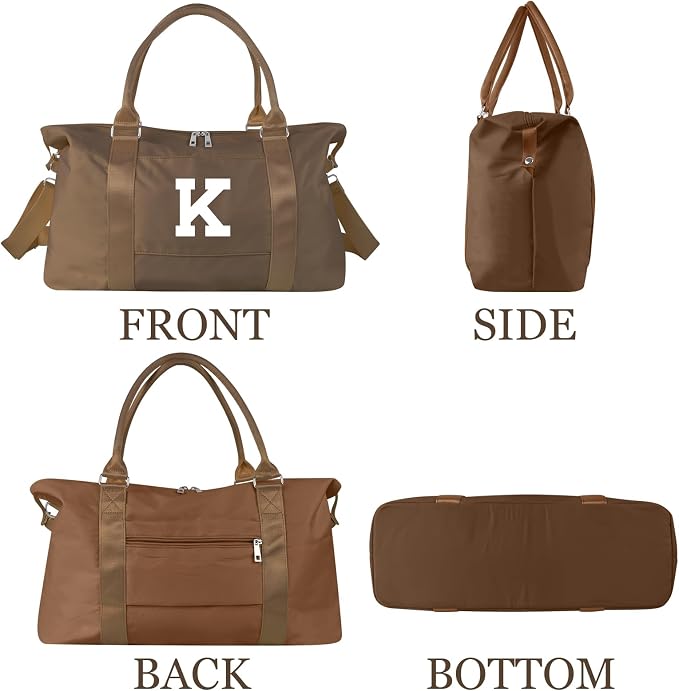 Birthday Graduation Gifts for Daughter, Initial Travel Duffel Bag Sports Gym - Image 9