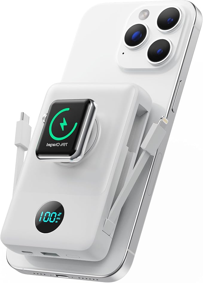 Magnetic Portable Charger for iPhone by Pxwaxpy