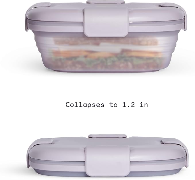 STOJO Collapsible Sandwich Box – 24oz, Reusable Food Storage Container - Image 2