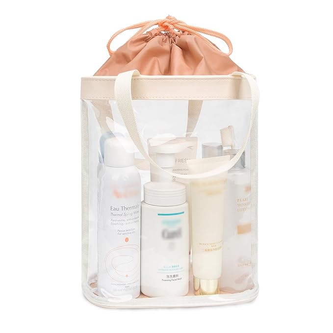 Travel Toiletry Bag, TSA Approved Toiletry Bag, Waterproof Clear Bag Cosmetic by onemoky