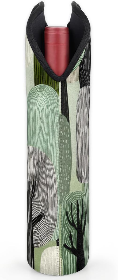 Neoprene Wine Tote, Bottle Carrier Gag Insulating Neoprene Thicker, Insulated - Image 6
