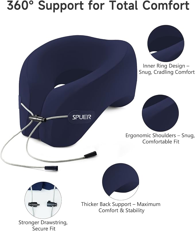 Travel Pillows for Airplanes, Neck Pillow Airplane, Airplane Travel Accessories - Image 2