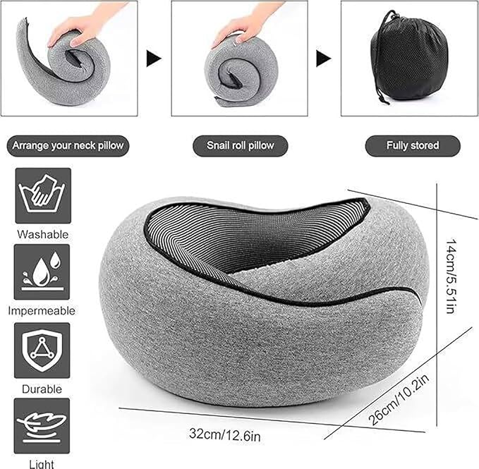 Travel Pillow, Travel Neck Pillow, 360 Degree Comfort and Breathability - Image 4