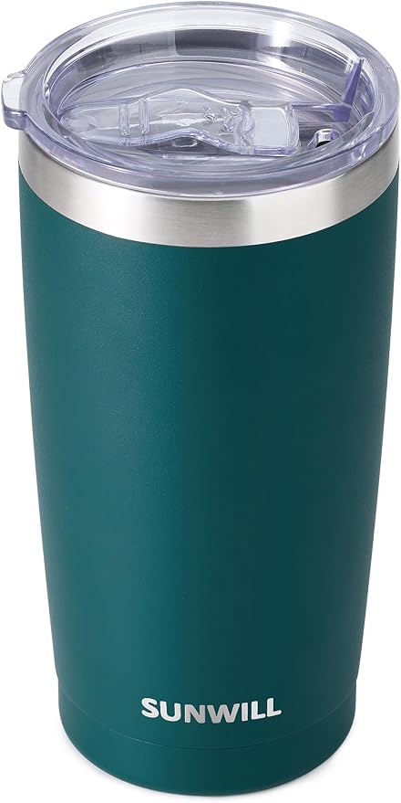 SUNWILL Travel Coffee Tumbler 20 oz, Insulated Mug by SUNWILL