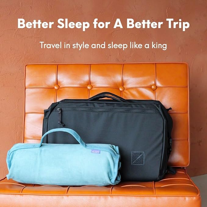 Cushion Lab Travel Deep Sleep Pillow – Compact Memory Foam Neck Pillow - Image 7