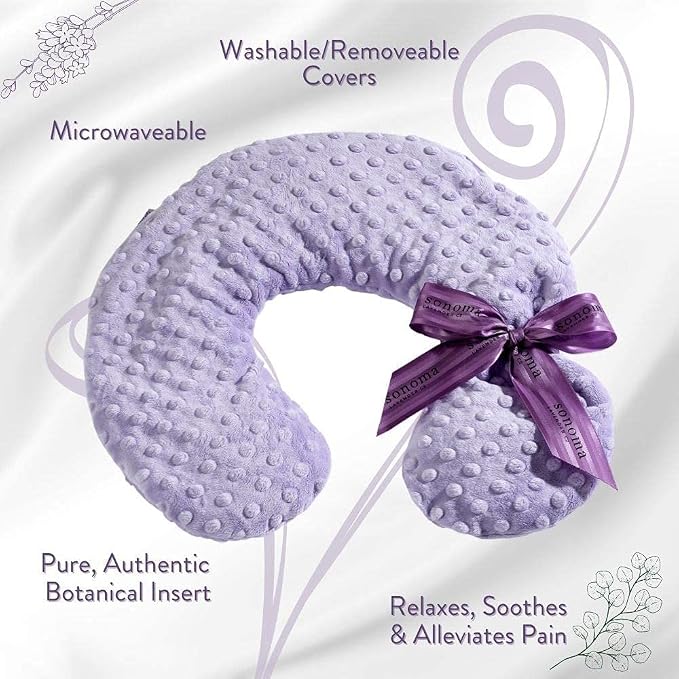 Sonoma Lavender Luxury Lavender Heatable/Chillable Neck Pillow, Microwaveable - Image 4