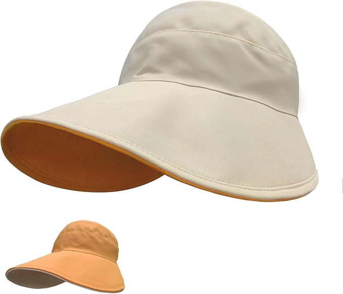 Sun Hats for Womens Wide Brim UV Protection Fishing Hats Packable Reversible by huablo