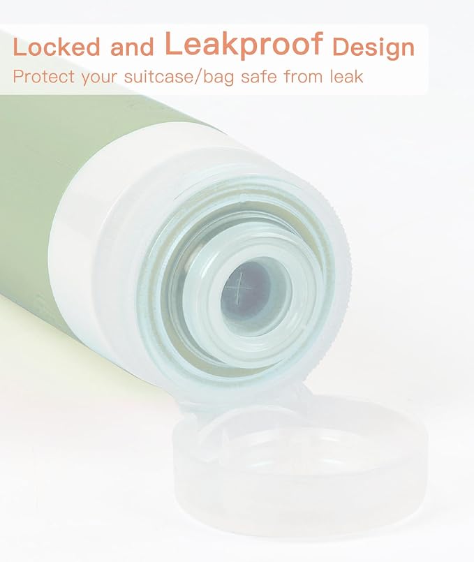 Quatish Travel Bottles for Toiletries, Original Patented Leak Proof Travel Size - Image 2