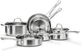 Stainless Steel Cookware Set, Tir-Ply Pots and Pans Set, PFOA Free, Frying Pans by VocVoi
