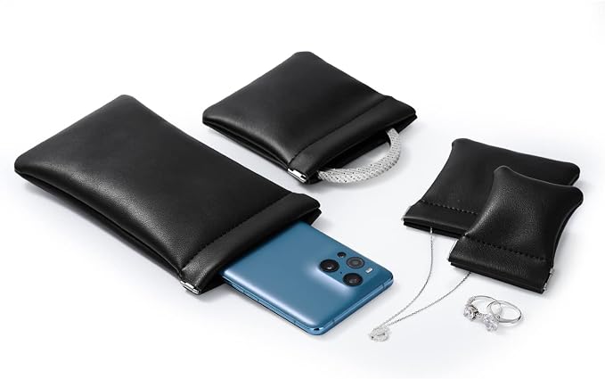 PU Leather Jewelry Travel Pouch Bag Leather Sunglasses Pouch Christmas - Image 4