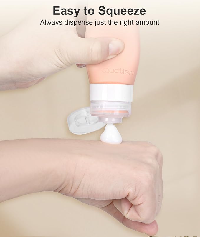 Quatish Travel Bottles for Toiletries, Original Patented Leak Proof Travel Size - Image 4