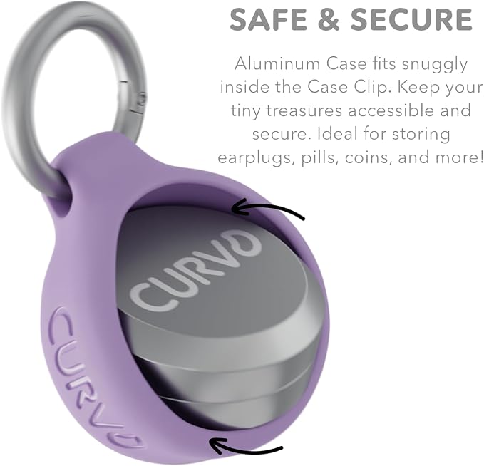 CURVD Premium Carrying Case – Durable Travel Keychain Container, Medicine Pill - Image 4