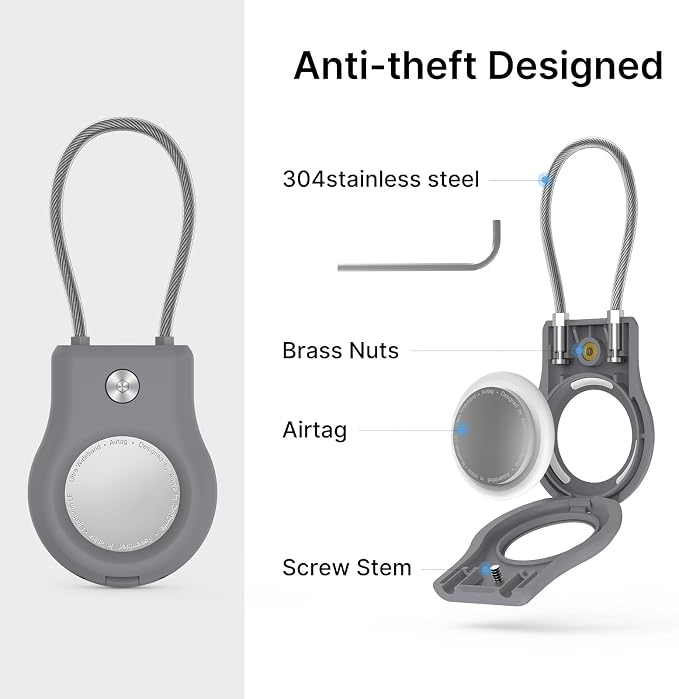 Air tag Holder, Air tag Keychain - Image 4