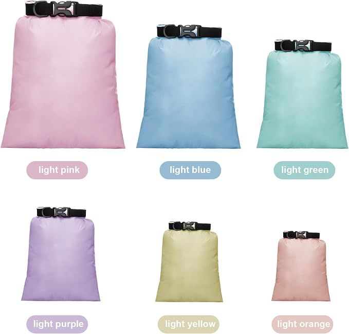 Shappy Waterproof Dry Bag Set 6 Sizes Lightweight Sacks and Long Adjustable - Image 4