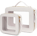 Clear Makeup Bag Small, TSA Approved Portable Toiletry Bag by FFpaw