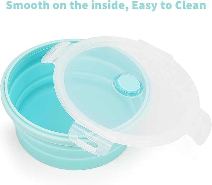 CARTINTS Silicone Collapsible Food Storage Containers-Prep/Storage Bowls - Image 4