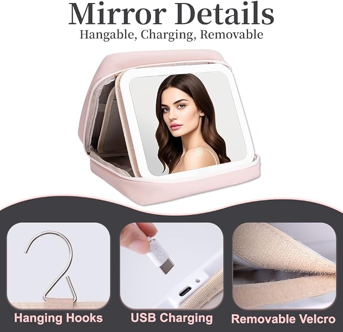 Glint&Glide Travel Makeup Bag - Image 3