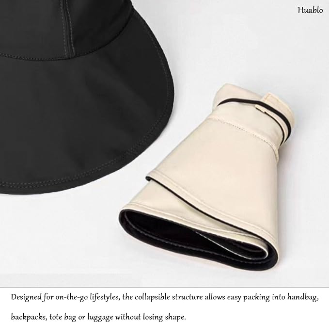 Sun Hats for Womens Wide Brim UV Protection Fishing Hats Packable Reversible - Image 8