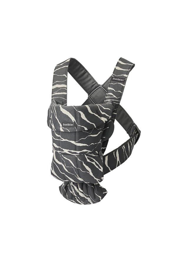 BabyBjörn Baby Carrier Mini, Anthracite/Landscape Print, Cotton | Newborn - Image 2