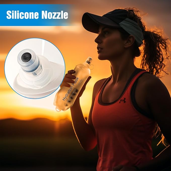 AXEN Soft Flask TPU Foldable Running Hydration Flask, Soft Collapsible Water - Image 4