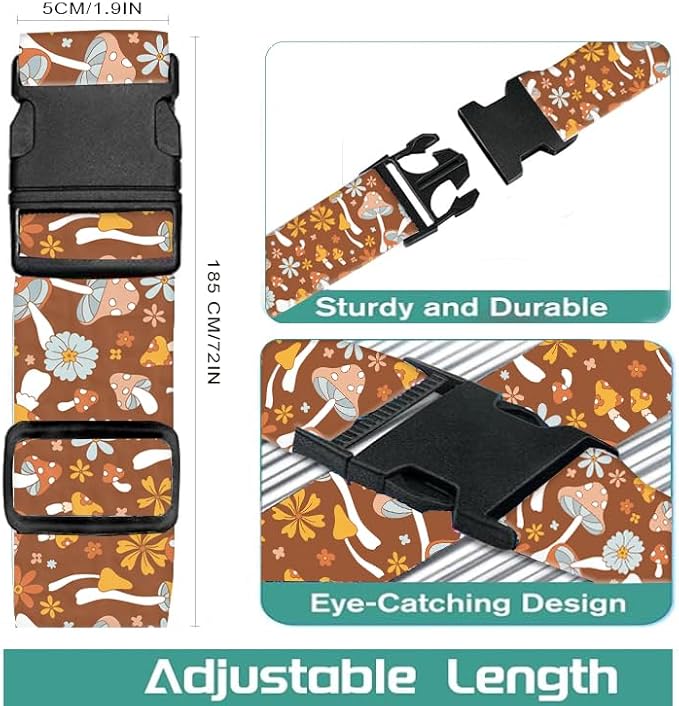 Luggage Straps for Suitcases Travel Belt Accessories, Cute Suitcase Strap - Image 5