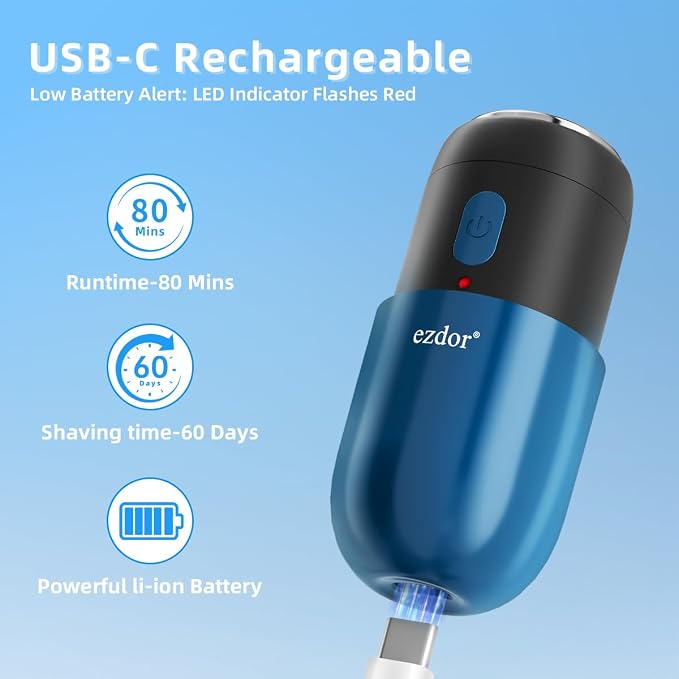 Mini Electric Shaver, Portable Electric Razor - Image 3
