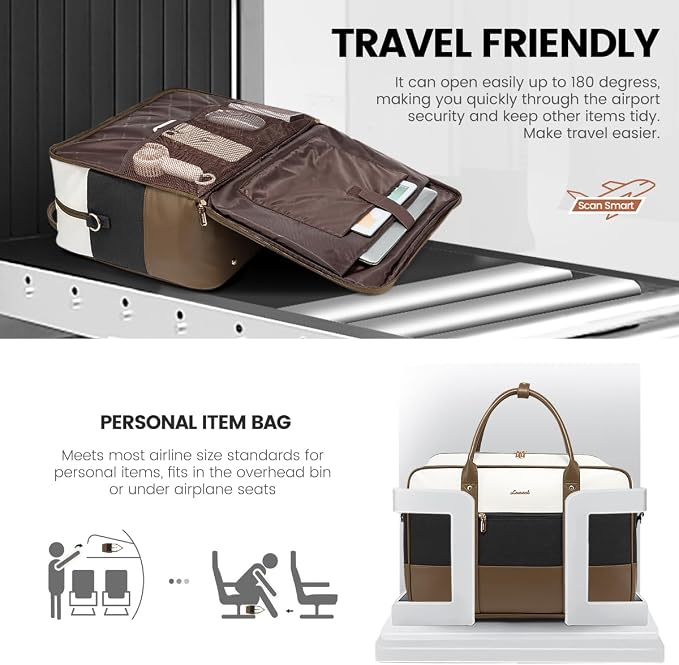 LOVEVOOK Weekender Travel Duffel Bag, Personal Item Duffle Bags - Image 4