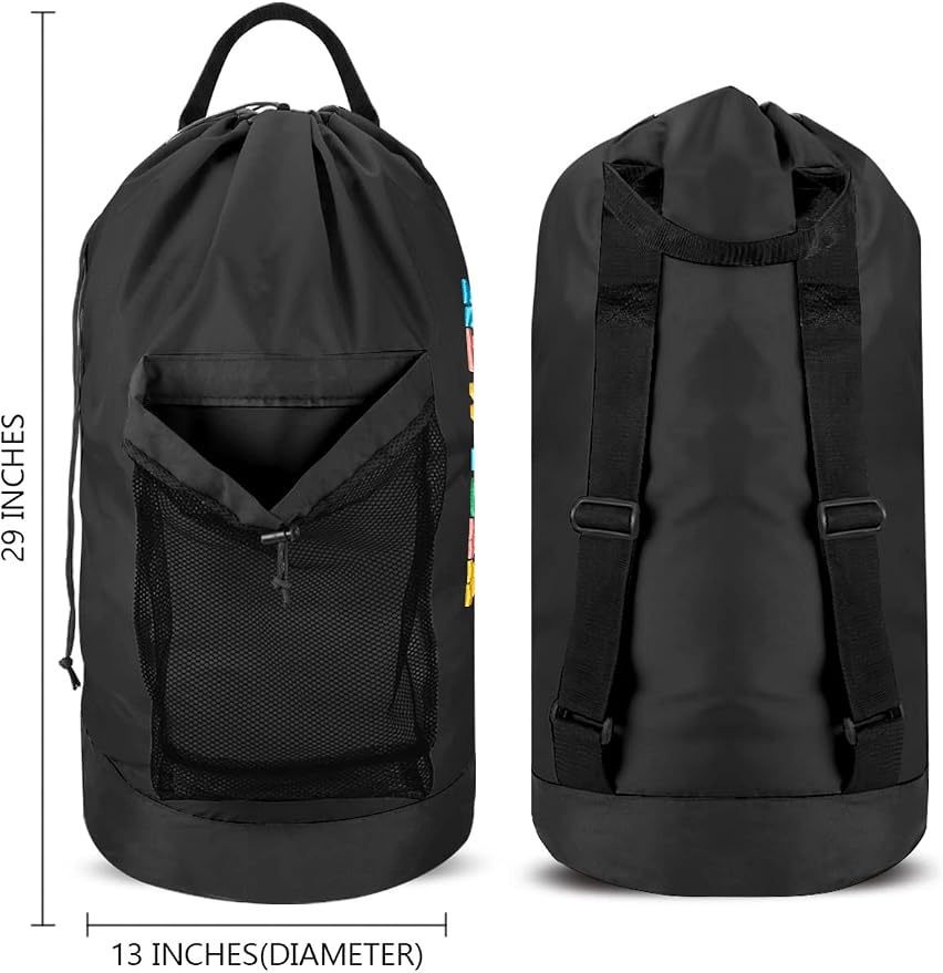 Dalykate Backpack Laundry Bag, Laundry Backpack - Image 3