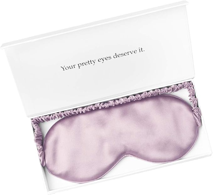 Silk Sleep Mask Light Blocking Luxury 100% Mulberry 19mm Silk Eye Mask Eye - Image 7