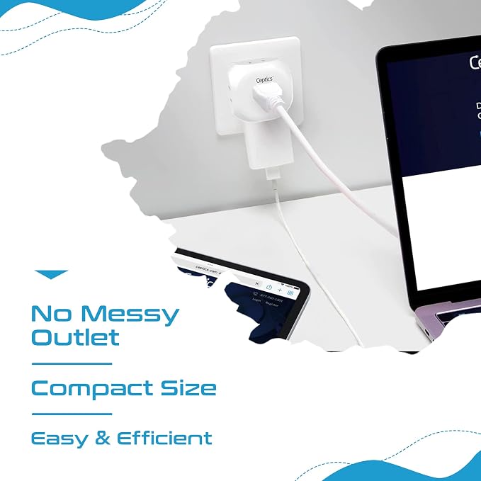 Ceptics European Travel Plug Adapter Europe Power Adaptor Charger 4 Input - Image 7