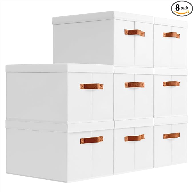 Storage Bins with Lids by Homsorout