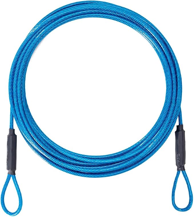 3.3mm Outdoor Travel Stainless Steel Security Cable-10ft Luggage Lock Safety by MiMetty